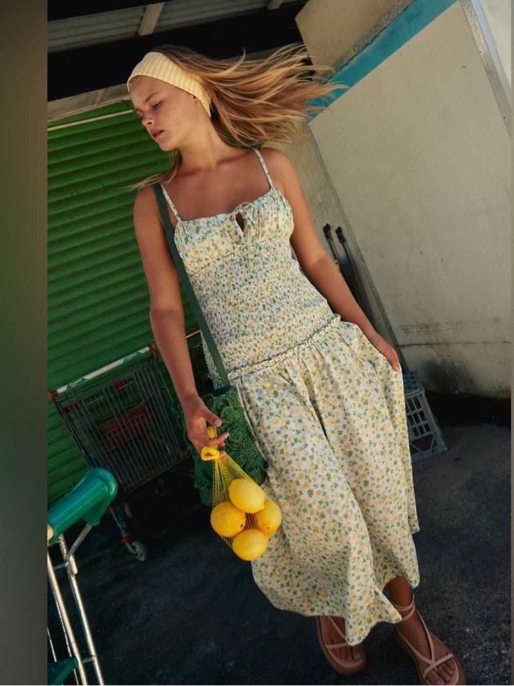 NWT! Free People Lavender Daze Floral Smocked Dress